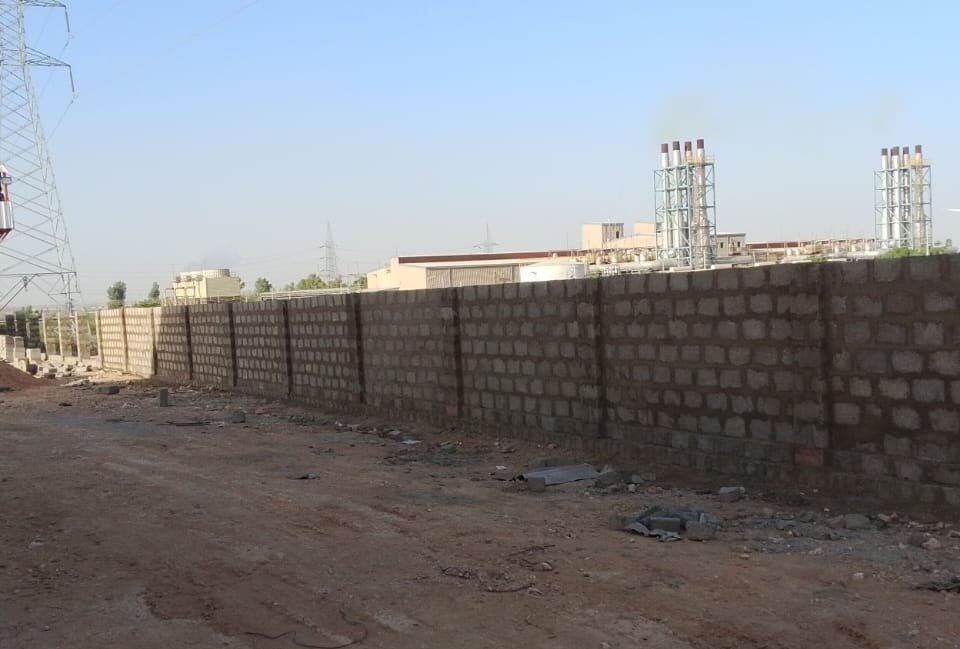 Boundary Wall Masonry work