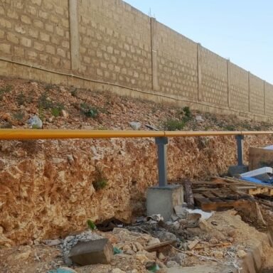 Foundation Works for Curing Tank Gas Supply Pipeline