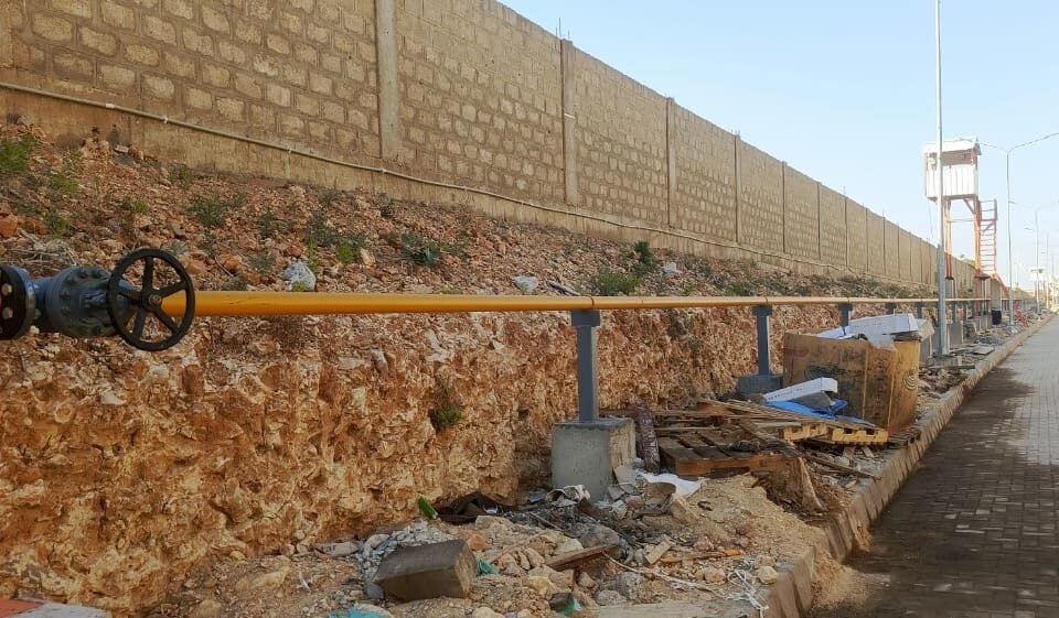 Foundation Works for Curing Tank Gas Supply Pipeline